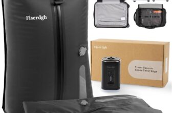 [Amazon US, 43% Off] 2-Pack Vacuum Bags for Travel with Usb Electric Pump, space-saving, reusable, IPX8 waterproof and odorless, suitable for suitcases and backpacks – only $59.3 with coupon [Original: $105]