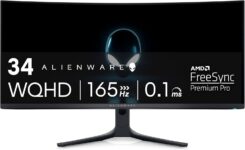 [Monitor] 34″ Alienware AW3423DWF 3440×1440 165Hz Curved QD-OLED Gaming Monitor $499.99 (28% off)