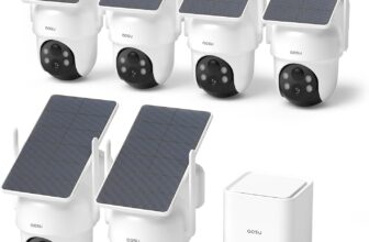 aosu Security Wireless Solar Cameras Outdoor, 6-Cam Kit,Human Auto Tracking $429.99 (39% Off)