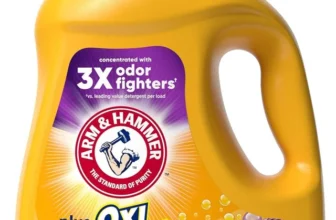 [Amazon US, 48% OFF] ARM & HAMMER Plus OxiClean Odor Blasters Fresh, 77 Loads Liquid Laundry Detergent – $5.14