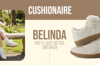 Cushionaire Belinda Lace Detail Casual Sneakers for Girls – Soft Cushion at $39.99 (38% off)