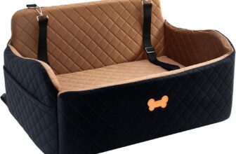 Amazon US – 38% OFF Dog Car Booster Seat with Memory Foam & Dual Safety Leashes (Up to 55 lbs) – $49.99