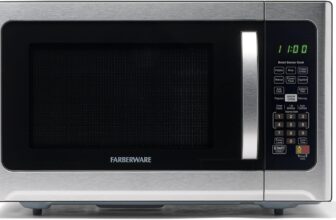 [Amazon US] Farberware 1.2 Cu. Ft. Countertop Microwave Oven – 1000 Watts Power, Stainless ($97.99/35% Off)