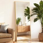 Amazon US, 38% OFF – Full-Length Body Mirror, Shatter-Proof Glass, Floor-Standing or Wall-Mount, Aluminum Frame, Bedroom Mirror – $29.99