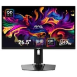 [MONITOR] MSI 26.5″ WQHD QD-OLED 240Hz AMD FreeSync Premium Pro Gaming Monitor| $399 | Item 1976471 | Model: MAG 271QPX QD-OLED E2