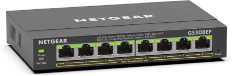 Amazon.com: NETGEAR 8 Port PoE Gigabit Ethernet Easy Smart Managed Essentials Switch (GS308EP) – $59.98 (40% off)
