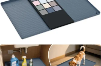 [Amazon US, 33% OFF] Waterproof Silicone Under Sink Mat 31” x 22” Shelf Liner for Kitchen and Bathroom – $9.97