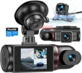 1080P 3-Channel Dash Cam with Night Vision for $88.31