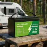 12V 100Ah LiFePO4 Lithium Battery with Built-in BMS for $109.68