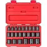 TEKTON 1/2-Inch Drive Shallow 6-Point Impact Socket Set – 23 Pieces for $85.50