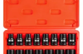 15-Piece 1/2″ Drive Shallow Impact Socket Set for $24