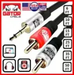3.5mm AUX to 2 RCA Stereo Cable Y Splitter – Now $13.99