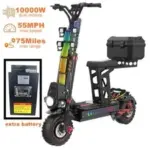 10000W 60V/40Ah Electric Scooter with Premium Seat for $2899.00