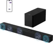 5.1 Channel Dolby Atmos Sound Bar with Subwoofer for $206.30
