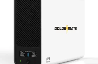 GOLDENMATE 1000VA/600W Lithium UPS Battery Backup for $168