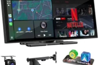 Accfly 11″ CarPlay Screen with 1080p Backup Camera for $96