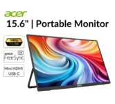 [Monitor] Acer Portable Monitor 15.6″ Full HD IPS 1920×1080 60Hz 5ms 300Nit Good Refurbished – $35.33