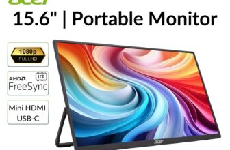 [Monitor] Acer Portable Monitor 15.6″ Full HD IPS 1920×1080 60Hz 5ms 300Nit Good Refurbished – $35.33