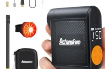 Achansfam 150 PSI Mini Bicycle Tire Pump with Pressure Gauge for $28