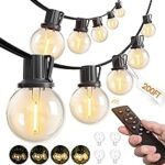 Addlon 200ft G40 Globe LED Dimmable Outdoor String Lights for $29.89