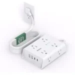 Addtam 8-Outlet Power Strip with 4 USB Ports and 10ft Extension Cord for $8.99