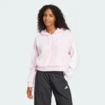 Adidas Women’s Essentials 3-Stripes Quarter-Zip Hoodie for $18.00