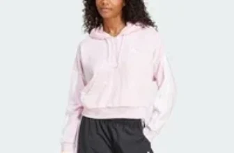 Adidas Women’s Essentials 3-Stripes Quarter-Zip Hoodie for $18.00