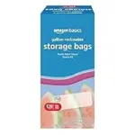 120-Count Amazon Basics Reclosable Gallon Food Storage Bags for $6.18