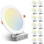 12-Pack Amico 8-Inch Ultra-Thin LED Recessed Ceiling Lights for $93.48