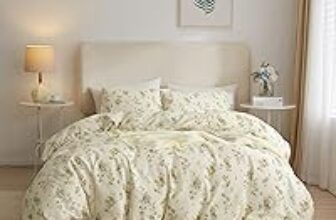 AMWAN Floral Twin XL Duvet Cover Set for $11.27