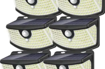 6-Pack Aootek 120-LED Solar Motion Sensor Lights for $21