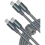 APFEN 2-Pack 6ft USB-C to USB-C Cable with 60W Fast Charging for $3.99
