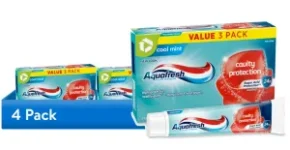 12-Pack Aquafresh Cavity Protection Fluoride Toothpaste for $9.97