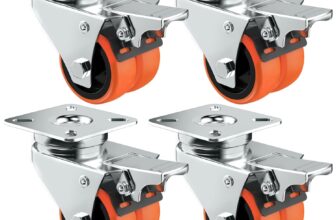 4-Pack ASHGOOB 2″ Dual Caster Wheels for $10