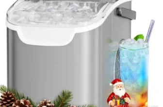 Auseo 26 lbs/24H Countertop Ice Maker Machine for $50