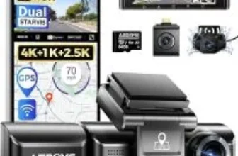 Azdome M550 Max 4K Dual Dash Cam with GPS and 64GB – Now $79.29