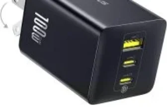 Baseus 100W 3-Port USB GaN Wall Charger $21.99