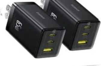 Baseus 65W 3-Port USB Wall Charger (2-Pack) for $26.99