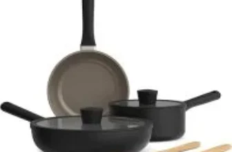 Bella 7-Piece Cookware Set with EverGood Ceramic Nonstick Coating for $28.85
