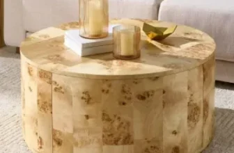 36″ Better Homes & Gardens Burlwood Round Coffee Table for $104