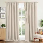 BGment Linen Blackout Curtains – 2 Panels for $9.99