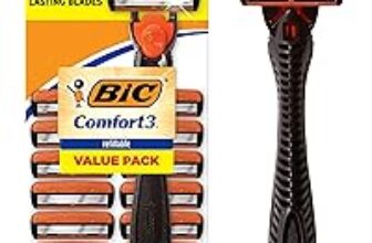 BIC Comfort 3 Refillable Razor Set with 1 Handle & 12 Cartridges – $7.44 at Amazon