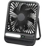 Bivbtp F16 7″ Portable Travel Fan with Timer and LED Light for $11.99