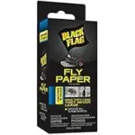 24-Pack Black Flag Fly Paper Insect Traps for $10.62