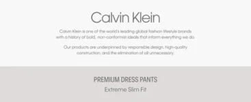 Calvin Klein Men’s Skinny Fit Stretch Dress Pants – $19.99 (Select Sizes)