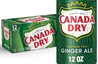 12-Pack Canada Dry Ginger Ale Soda (12oz cans) for $4.75