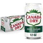 Canada Dry Zero Sugar Ginger Ale Soda, 12oz Cans (12-Pack) – $4.75