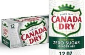 Canada Dry Zero Sugar Ginger Ale Soda, 12oz Cans (12-Pack) – $4.75