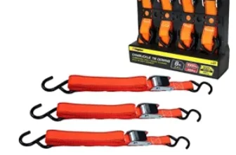 4-Piece CargoLoc 8′ S-Hooks Tie Downs for $9.02