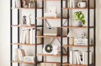Casacomoda Triple Wide 6-Tier Bookshelf (Rustic Brown) on Clearance for $80 at Walmart